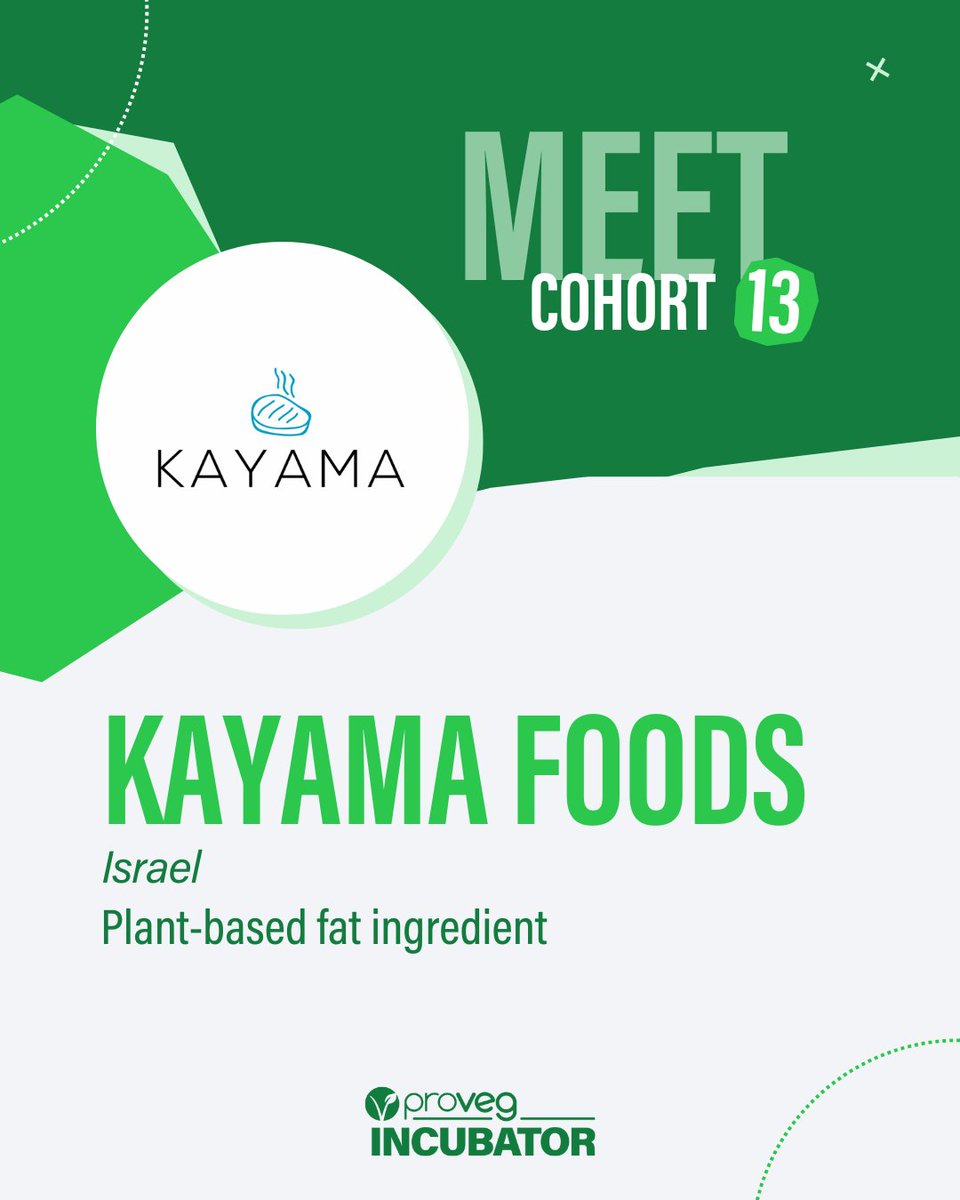 ProvegIncubator's tweet image. Meet KaYama Foods! 🌿 They’re reinventing fats—plant-based, cost-effective, and up to 90% less saturated fat. No hydrogenation. No cholesterol. Big impact. #ProVegIncubator13