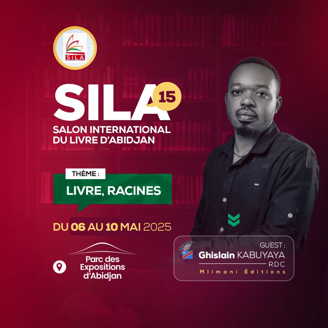 #SILA : Depuis hier, nous sommes bel et bien représentés au Salon International du Livre d' Abidjan par notre Coordinateur #GhislainKabuyaya et cela jusqu'au 10 Mai. Une opportunité pour montrer l'importance de l'édition des livres locaux, et surtout celle de la culture du livre