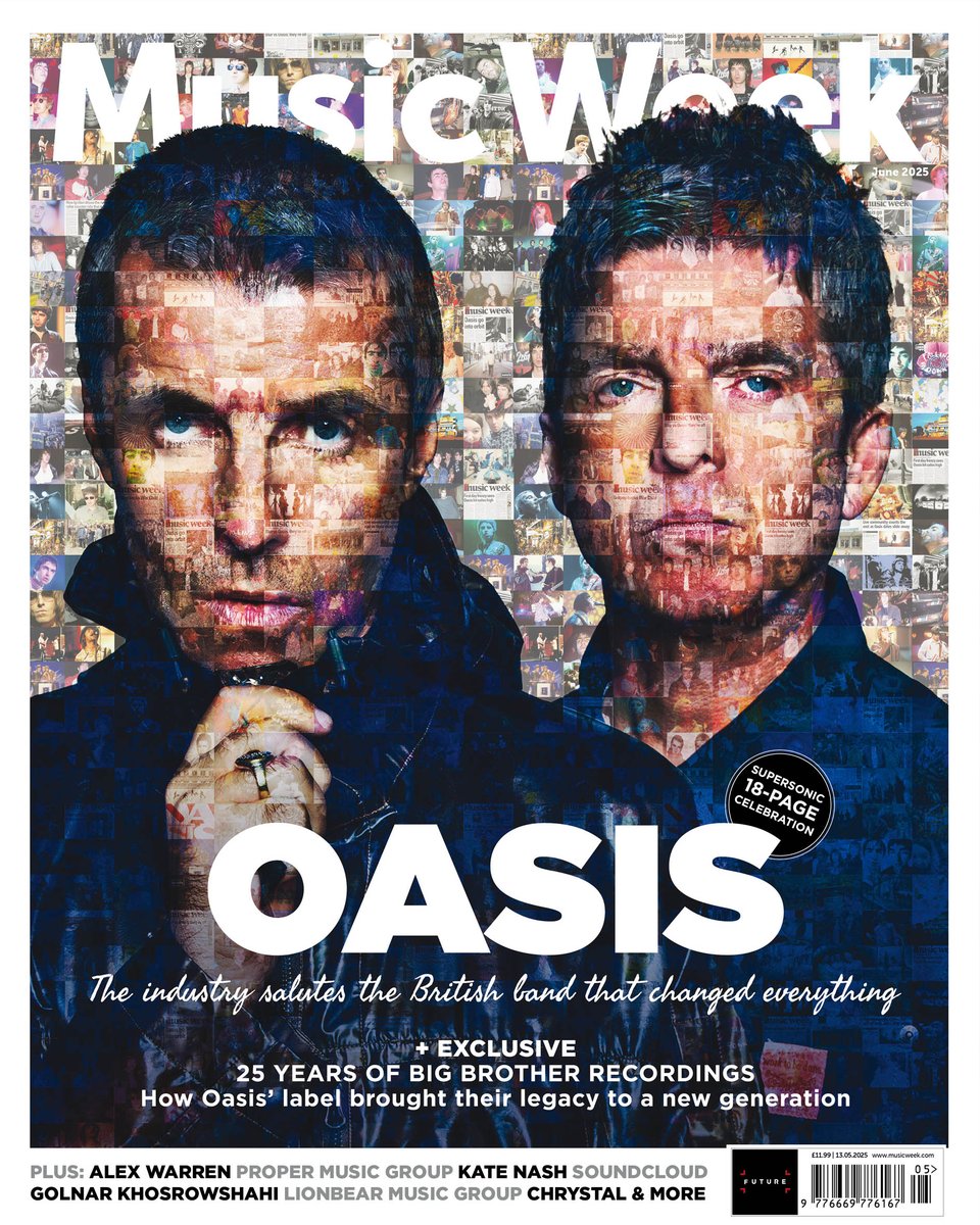 Music Week (@musicweek) on Twitter photo Music Week celebrates the @Oasis comeback with an 18-page cover feature this month! As well as top names sharing their favourite tracks, we speak to Big Brother Recordings. Also inside: <a href="/ProperMusicGrp/">Proper Music Distribution</a>, <a href="/IAmRichCastillo/">Rich Castillo</a>, <a href="/ReservoirMedia/">Reservoir</a>, Chrystal & more: musicweek.com/media/read/oas… Music Week celebrates the @Oasis comeback with an 18-page cover feature this month! As well as top names sharing their favourite tracks, we speak to Big Brother Recordings. Also inside: <a href="/ProperMusicGrp/">Proper Music Distribution</a>, <a href="/IAmRichCastillo/">Rich Castillo</a>, <a href="/ReservoirMedia/">Reservoir</a>, Chrystal & more: musicweek.com/media/read/oas…