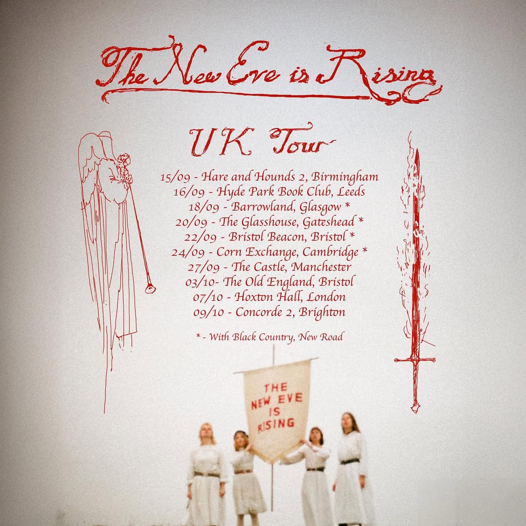 The New Eves have announced their debut album, The New Eve Is Rising ⚔️ out 1st August transgressive.lnk.to/theneweveisris…

Check out the new double single, The New Eve / Rivers Run Red transgressive.lnk.to/tnerrr

Also announced today, UK headline tour dates, as well as dates supporting