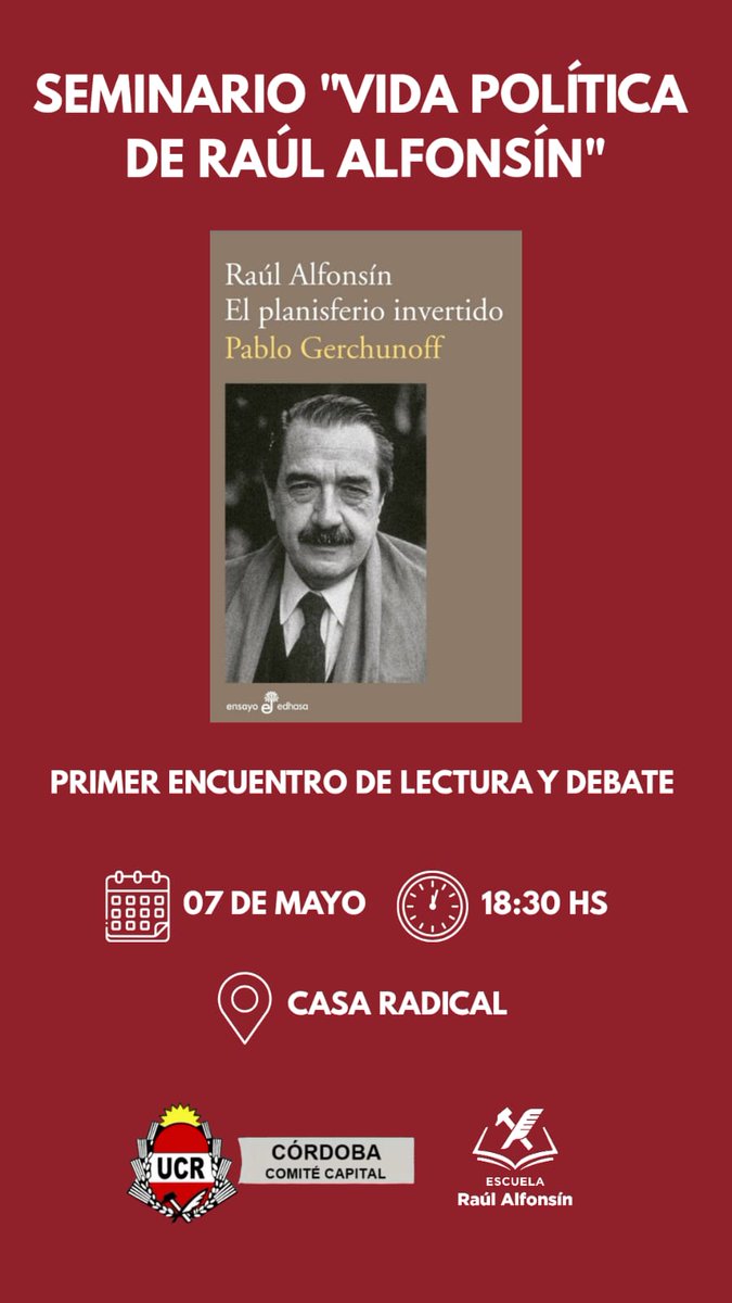 Arrancamos hoy con el libro de <a href="/pgerchunoff/">Pablo Gerchunoff</a>. 
Los esperamos.