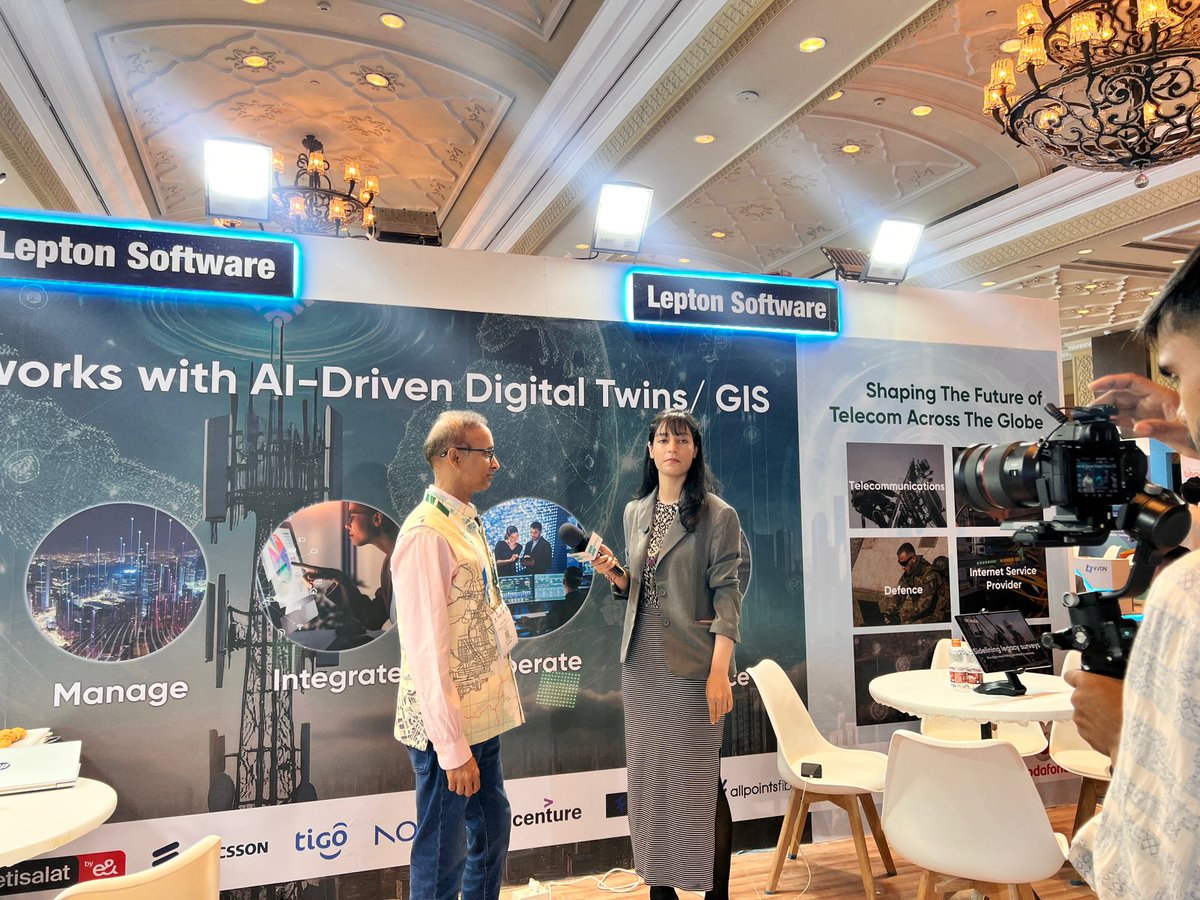 leptonsoftware's tweet image. It’s a wrap! 🌐
From AI-led network design to Digital Twin-based FTTx rollout, #BharatTelecom2025 was a showcase of innovation. Proud moment as our CEO led a powerful panel on broadband for rural growth.
Here’s to driving inclusive, smart connectivity!
#LeptonSoftware