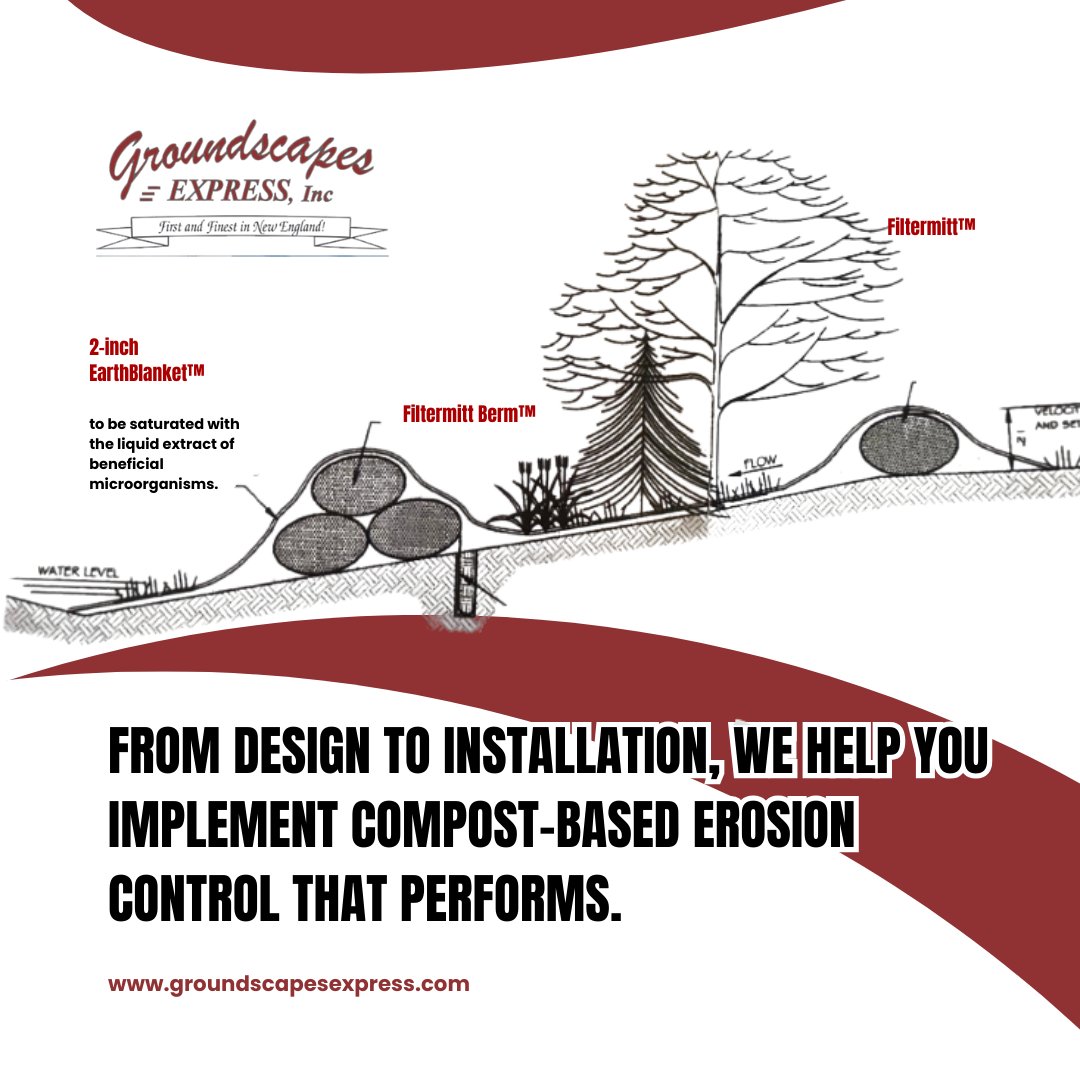 groundscapesexp's tweet image. Buildable systems backed by regulators.

(508) 384-7140

From design to installation, we help you implement compost-based erosion control that performs.

🔗 bit.ly/4bzroOK
#SiteSolutions #NPDESCompliance #GroundscapesExpress