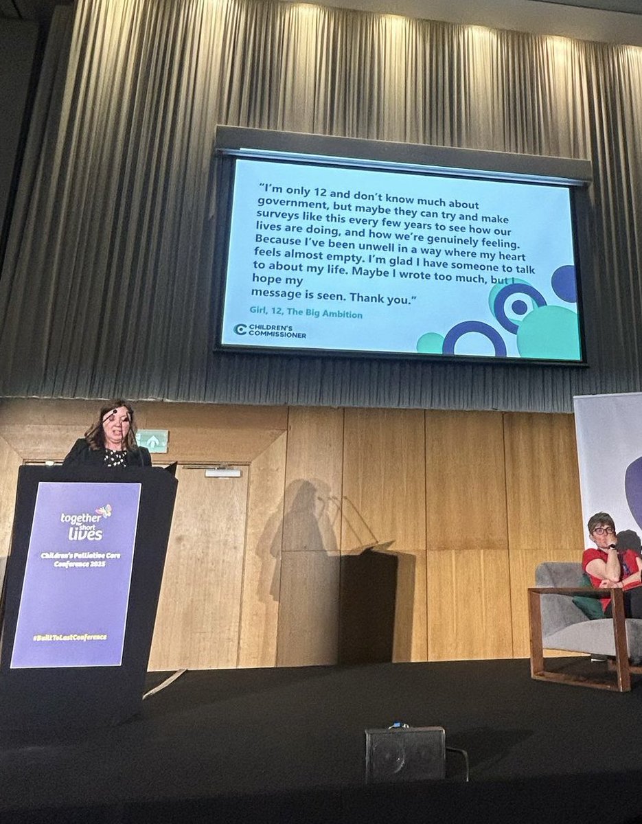 Rachel_deSouza's tweet photo. Proud to speak with dedicated &amp; impactful colleagues from across the childrens hospice &amp; palliative care sector this morning @Tog4ShortLives #BuilttoLast conference. We are all committed to ending the inequity of current care &amp; support for children with life limiting illnesses. https://t.co/VXskE3EsYM