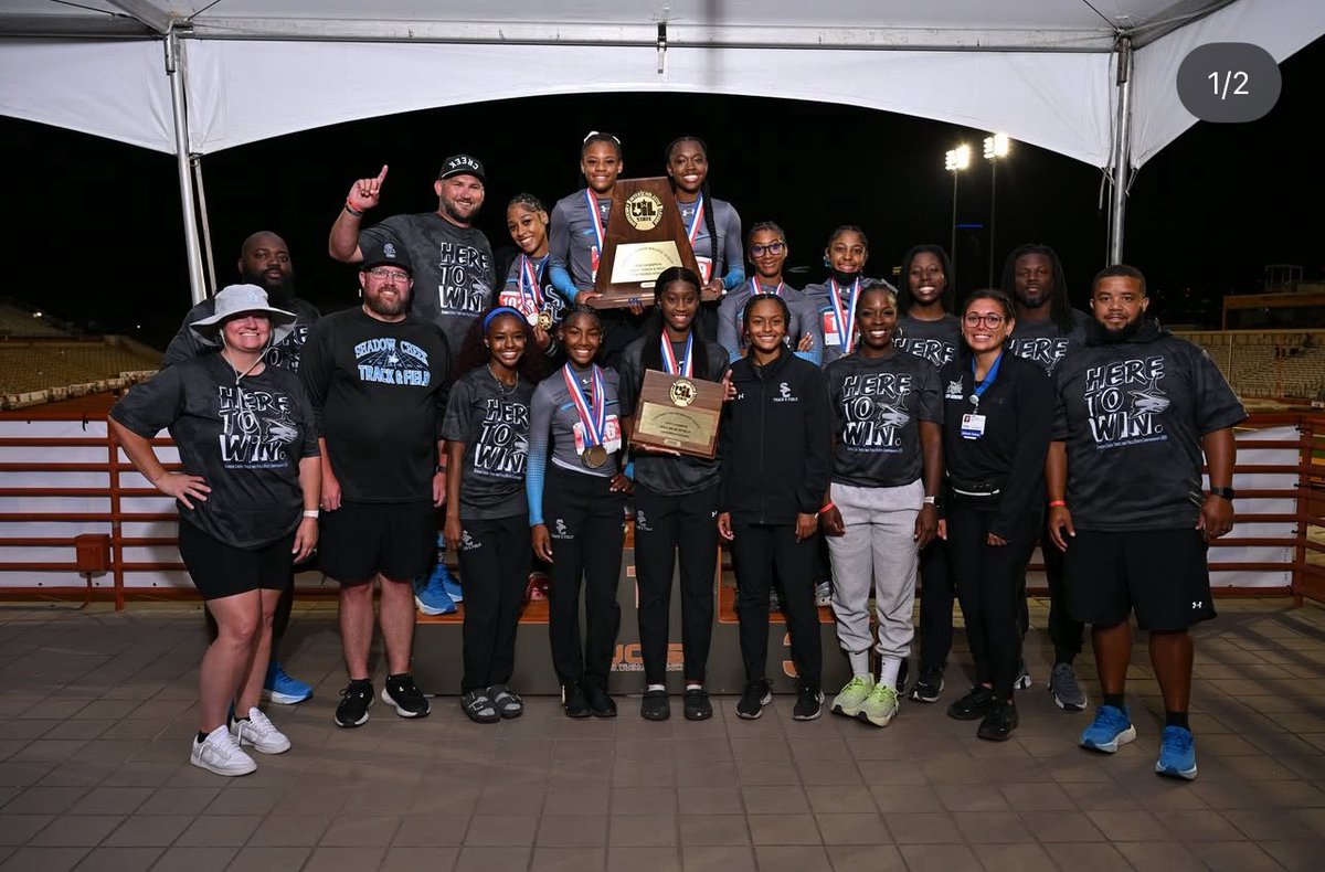 OUUUU WEEE!!! State this past weekend was epic! My team and I took 3rd place in the 4x100…we took home a gold medal in the 4x200 with yours truly as last leg. I also took second place in the 200m with a time of 22.96!!!! My team and I are also your 6A 2024-2025 State Champions!