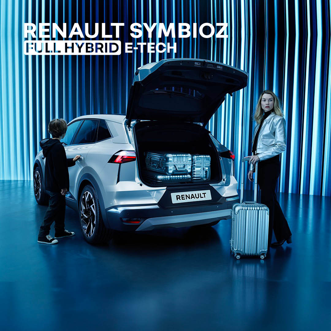The Renault Symbioz E-Tech self-charging hybrid is here – offering up to 630 miles of driving range on a single tank.

No need to plug in, just get in and enjoy the ride ⚡

Ready to meet the future of hybrid driving - bit.ly/3EFogFd