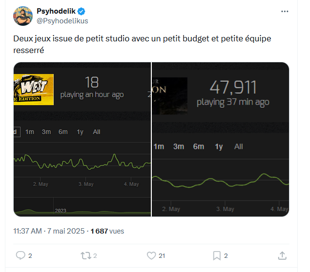 Le type compare quand même des poires et des carottes... Du coup, j'imagine que les FIFA et les PES sont les plus grands jeux de l'Univers... Vraiment, comparer un jeu ultra-niché et un JRPG qui a eut grosses promos...