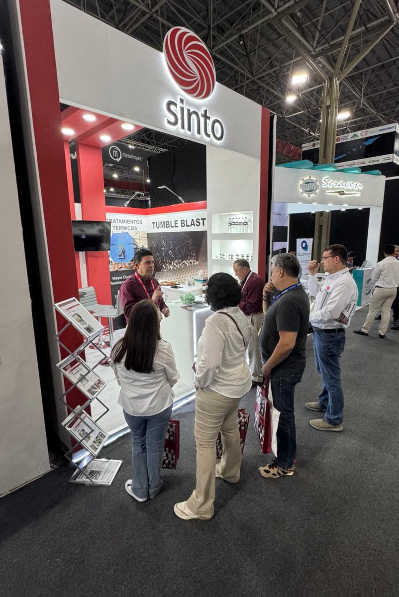 SintoAmerica's tweet photo. Yesterday, Roberts Sinto de México (RSM) kicked off FABTECH Mexico! It’s been an exciting start, and RSM is proud to present our latest advancements in heat treatment, fabrication, and assembly processes. The team is looking forward to seeing everyone today at booth #1440! https://t.co/DJV57No0Wv