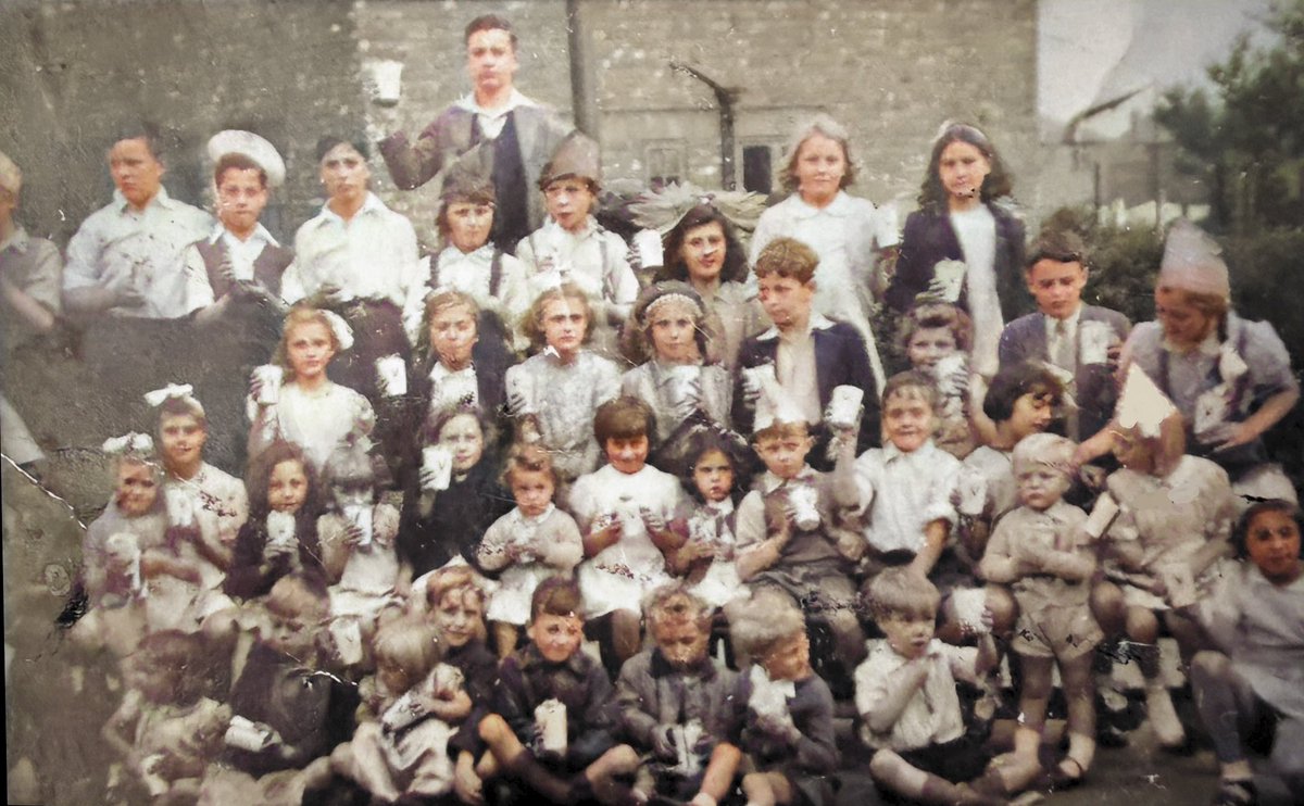 Currently sat in <a href="/HarvesterUK/">Harvester Restaurant</a> near <a href="/IWMNorth/">IWM North</a> listening to Mum telling me  #VEDay80 stories. Wish <a href="/BBCNWT/">BBC North West</a> were here to record this.