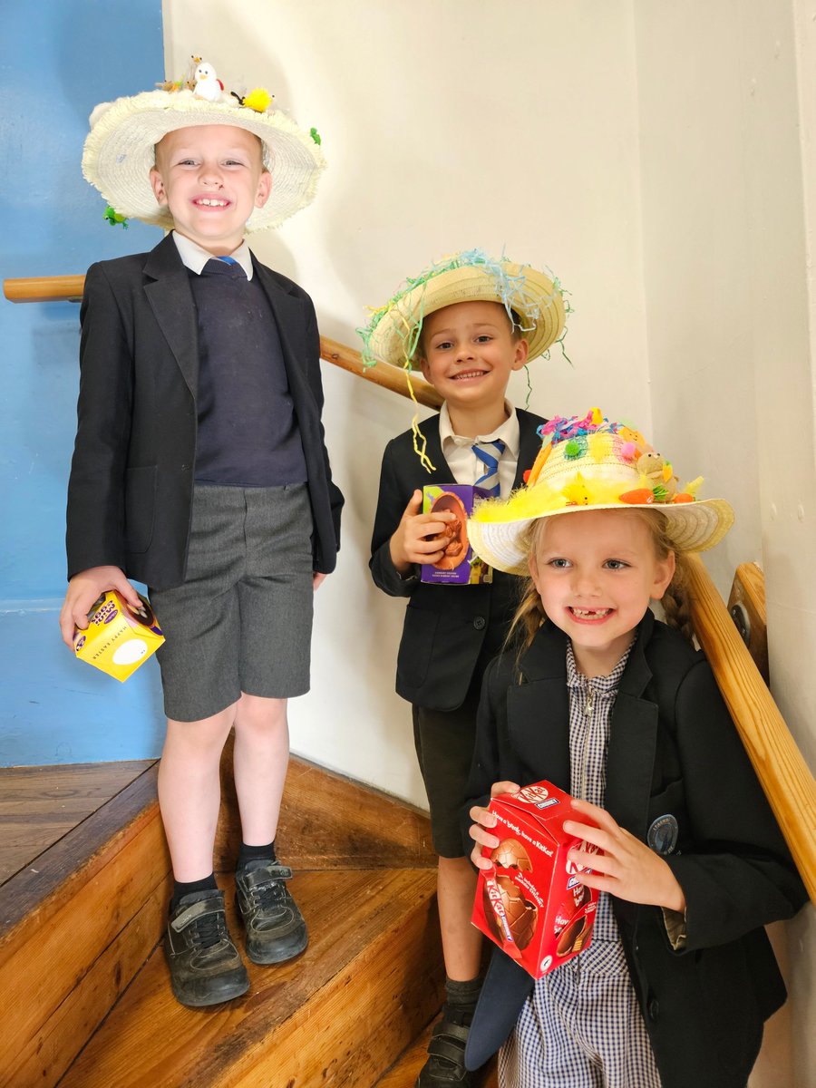 Easter Bonnet Parade fun before the Easter holidays — the creativity was in full bloom!