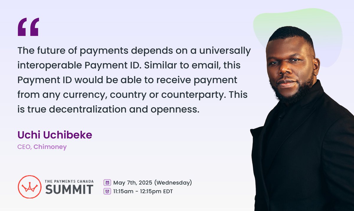 Chimoney (Techstars ‘23) (@chimoney_io) on Twitter photo How can we revolutionize cross-border remittances to drive financial empowerment for migrants?
At the <a href="/PaymentsCanada/">Payments Canada</a> SUMMIT, our CEO including other global leaders from <a href="/Interledger/">Interledger Foundation</a>, and People’s Clearing House will share how seamless, real-time payouts are becoming a reality How can we revolutionize cross-border remittances to drive financial empowerment for migrants?
At the <a href="/PaymentsCanada/">Payments Canada</a> SUMMIT, our CEO including other global leaders from <a href="/Interledger/">Interledger Foundation</a>, and People’s Clearing House will share how seamless, real-time payouts are becoming a reality