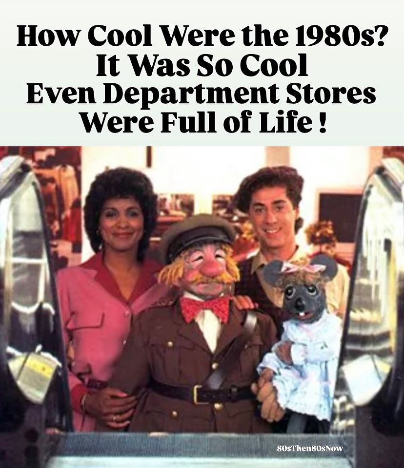 80sThen80sNow's tweet photo. Between 1981-1987, There Was a Children’s TV Show called “Today’s Special” Which Centered on a Department Store That Came to Life at Night.
#todaysspecial #television #tv #departmentstore #deptstore #childrensstore https://t.co/FGqEJHj3EZ