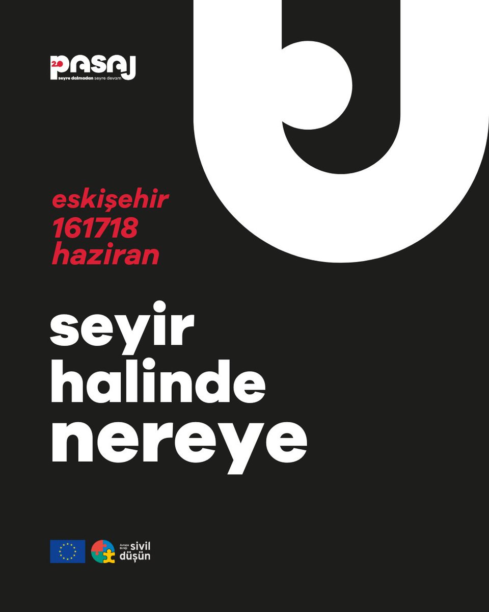 Seyretmek yetmez. İnsan haklarını geleceğe taşımak için sivil toplumun kendini de dönüştürmesi gerekiyor. PASAJ 2.0: Kendi 2.0 versiyonumuzu yaratma zamanı!
✔️doğru-yanlış kutuplarına sıkışmadan bakış açılarını paylaş
✔️yenilikçi stratejileri keşfet

16-18 Haziran, Eskişehir
