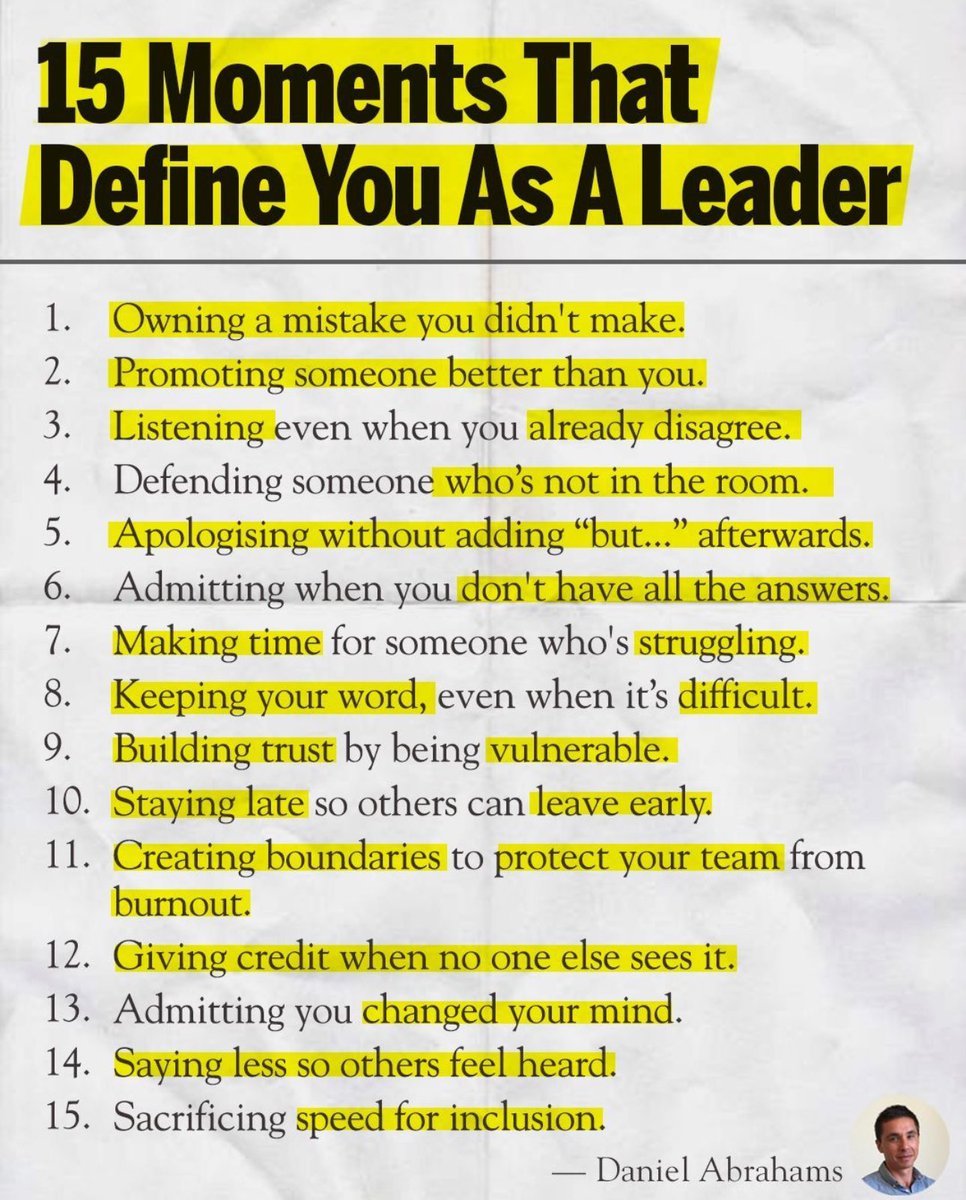 Leadership is rarely loud.
It’s the quiet choices—owning what’s not yours, listening beyond disagreement, protecting your team from burnout.

These are the unseen moments that define the kind of leader you really are.

#Leadership #Integrity #ServantLeader #LegacyWork