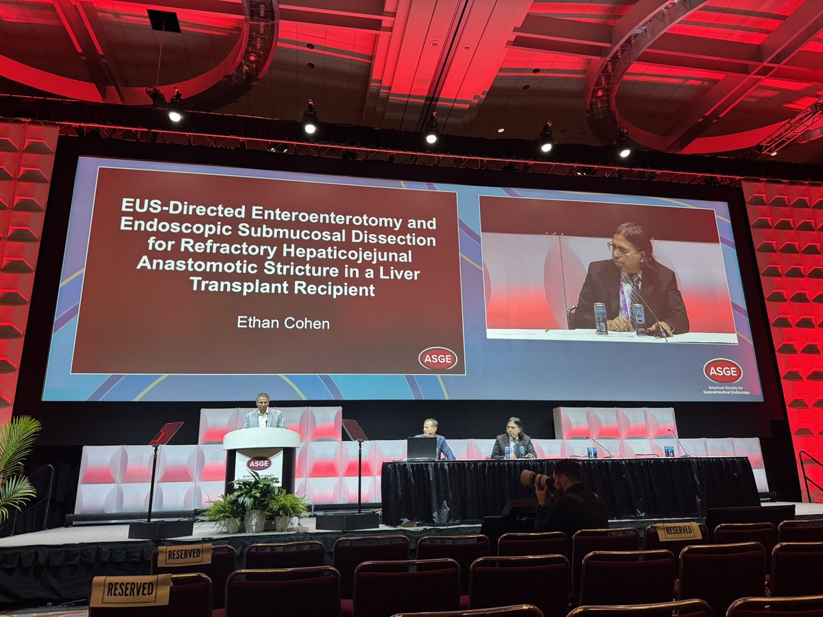 Ethan M. Cohen, MD (@ethancohenmed) on Twitter photo ESD of a recurrent stenosis of an EUS-guided HJ in an OLT patient w/ a prior EDEE. A new approach w promise!
Grateful to <a href="/ShyamTMD/">Shyam Thakkar, MD</a>, <a href="/shailsingh/">Shailendra Singh</a>, <a href="/VibhuC_MD/">Vibhu Chittajallu, MD, ABOM-D</a>, <a href="/RohitAgrawalMD/">Rohit Agrawal</a>, my co-authors, and <a href="/ASGEendoscopy/">ASGE GI Endoscopy</a> <a href="/videogie/">VideoGIE Journal</a> for the plenary and Best-of-the-Best recognition 🥇
<a href="/ImWvu/">WVU IM Residency</a> ESD of a recurrent stenosis of an EUS-guided HJ in an OLT patient w/ a prior EDEE. A new approach w promise!
Grateful to <a href="/ShyamTMD/">Shyam Thakkar, MD</a>, <a href="/shailsingh/">Shailendra Singh</a>, <a href="/VibhuC_MD/">Vibhu Chittajallu, MD, ABOM-D</a>, <a href="/RohitAgrawalMD/">Rohit Agrawal</a>, my co-authors, and <a href="/ASGEendoscopy/">ASGE GI Endoscopy</a> <a href="/videogie/">VideoGIE Journal</a> for the plenary and Best-of-the-Best recognition 🥇
<a href="/ImWvu/">WVU IM Residency</a>