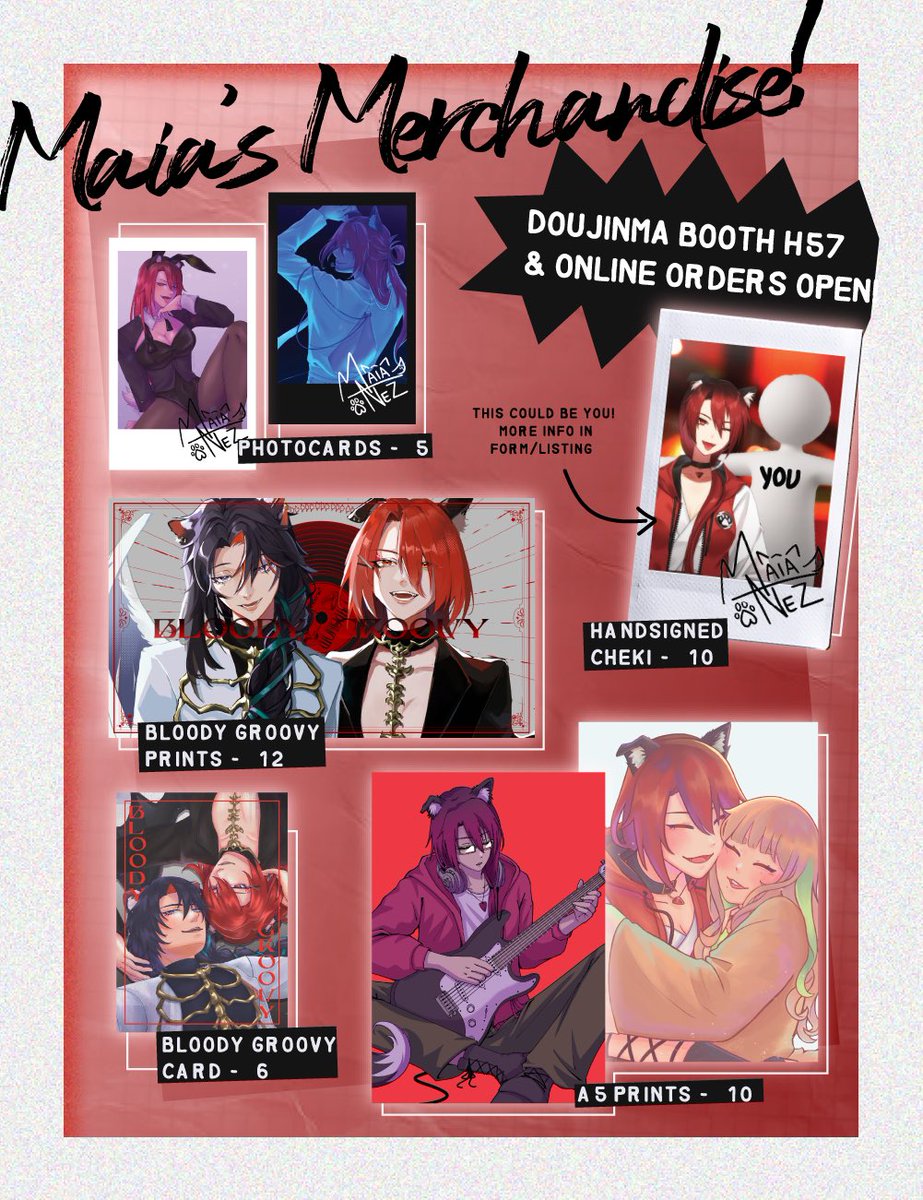 maianez_kp's tweet photo. [Please help RT🥺]

Hello Kewpeeps! #doujima2025 is approaching and I’m going to be selling a few of my prints there!

My merchandise will be at booth H57!

📍Suntec Singapore Convention &amp; Exhibition Centre 
⌚10-11 May 2025

#doujima25 #doujimasg #doujima2025catalogue https://t.co/u8VvJzFvSf