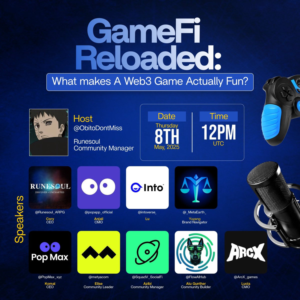 We’ve talked tokens, we’ve talked tech...
But now it’s time to talk gameplay.

What Makes a Web3 Game Actually Fun?

That's what we'll be discussing this Thursday at 12pm UTC. 

Set your reminders here and make sure to join the conversation: x.com/i/spaces/1OwxW…