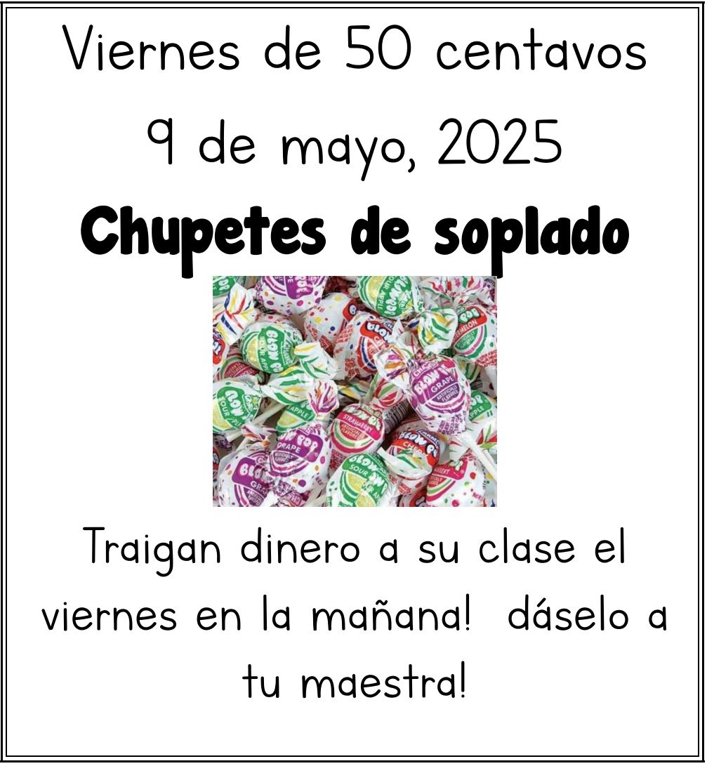 The next and final PTO 50 Cent Friday is coming up this Friday, May 9.