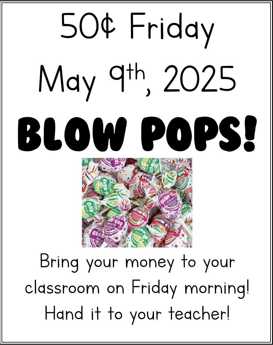 CS_Cardinal's tweet image. The next and final PTO 50 Cent Friday is coming up this Friday, May 9.