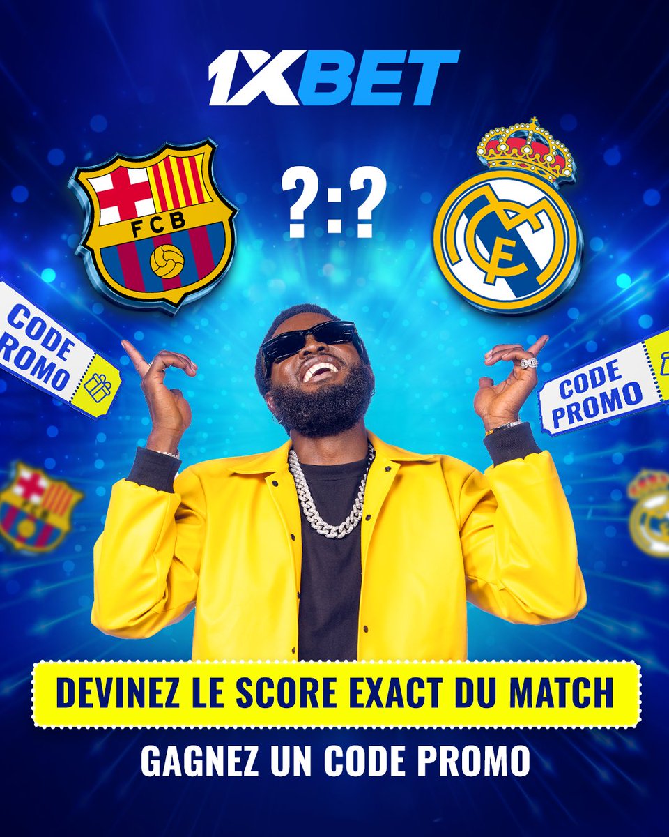 1xbet_bj's tweet image. 🔥 Devine le score exact et tente de gagner un bon de 6 315 XOF !
✅ Suis-nous
✅ Commente ton score + ID 1xBet
📆 Avant le coup d’envoi !
🏆 3 gagnants le 14.05

#1xBet #Barcelone #RealMadrid #LaLiga #1xBetContest