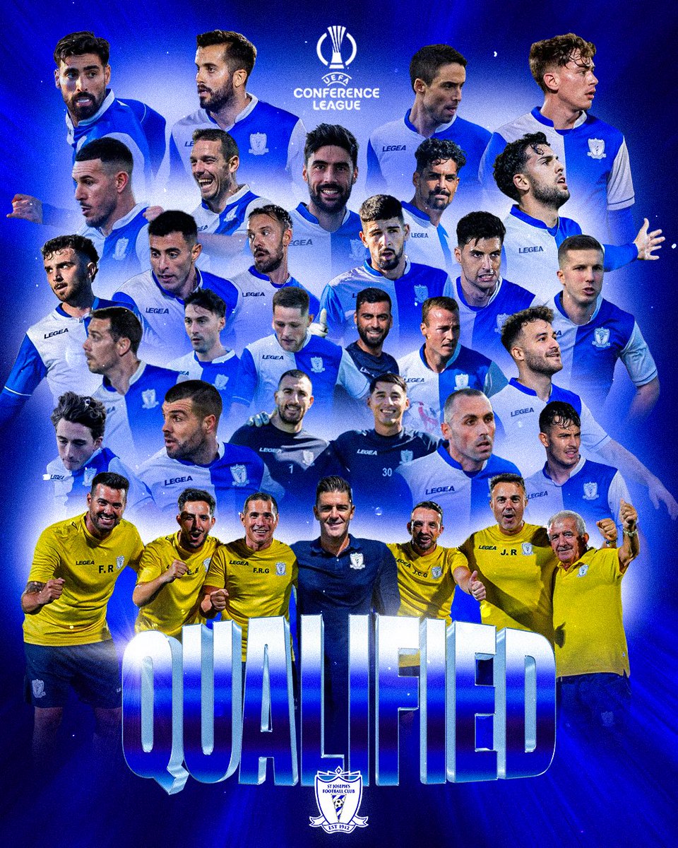 First Qualifying Round
𝐔𝐄𝐅𝐀 𝐄𝐔𝐑𝐎𝐏𝐀 𝐂𝐎𝐍𝐅𝐄𝐑𝐄𝐍𝐂𝐄 𝐋𝐄𝐀𝐆𝐔𝐄 
✅🇪🇺
<a href="/Conf_League/">UEFA Conference League</a>