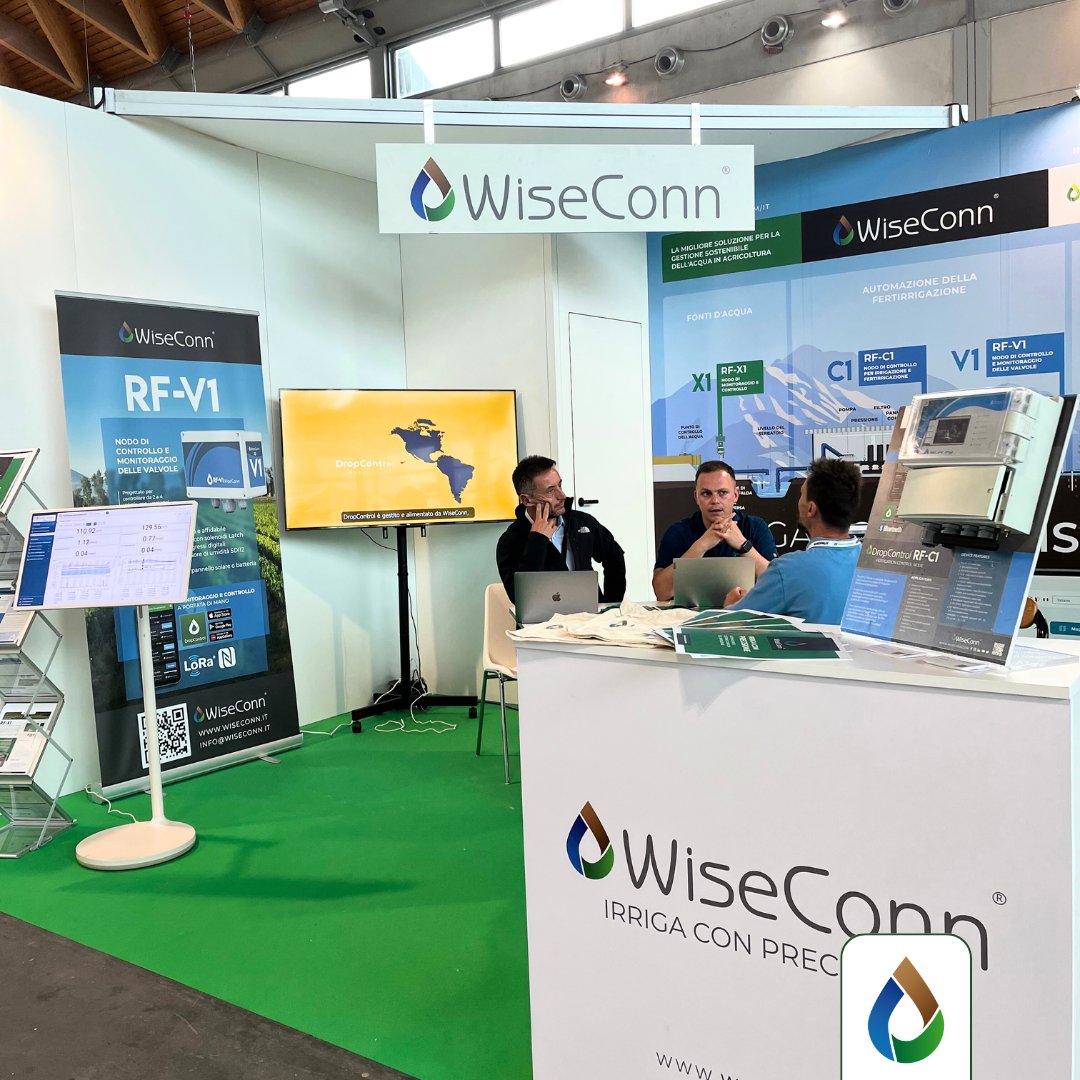 WiseconnEurope's tweet image. Secondo giorno a @MacfrutFiera!🍒 Sei vuoi conoscere la nostra tecnologia #DropControl, passa a trovarci al Padiglione C1 Stand 054💧📱

#WiseConnEurope #Macfrut2025