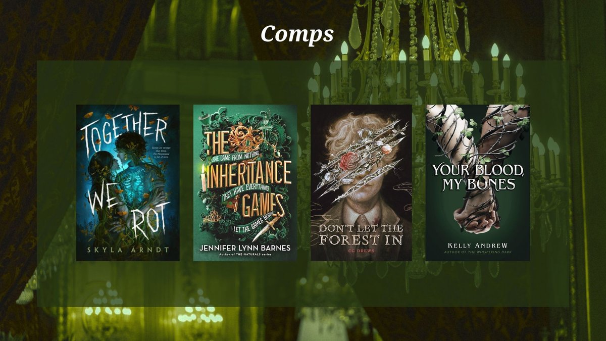 INHERITANCE GAMES x DON’T LET THE FOREST IN

After years of avoiding personal connections, Lia is forced to share her grandfather's mysterious inheritance with the boy who made her lose everything

🌿 #YA horrormance
🌿 Latine siblings
🌿 chronic illness rep

#questpit #W #H
