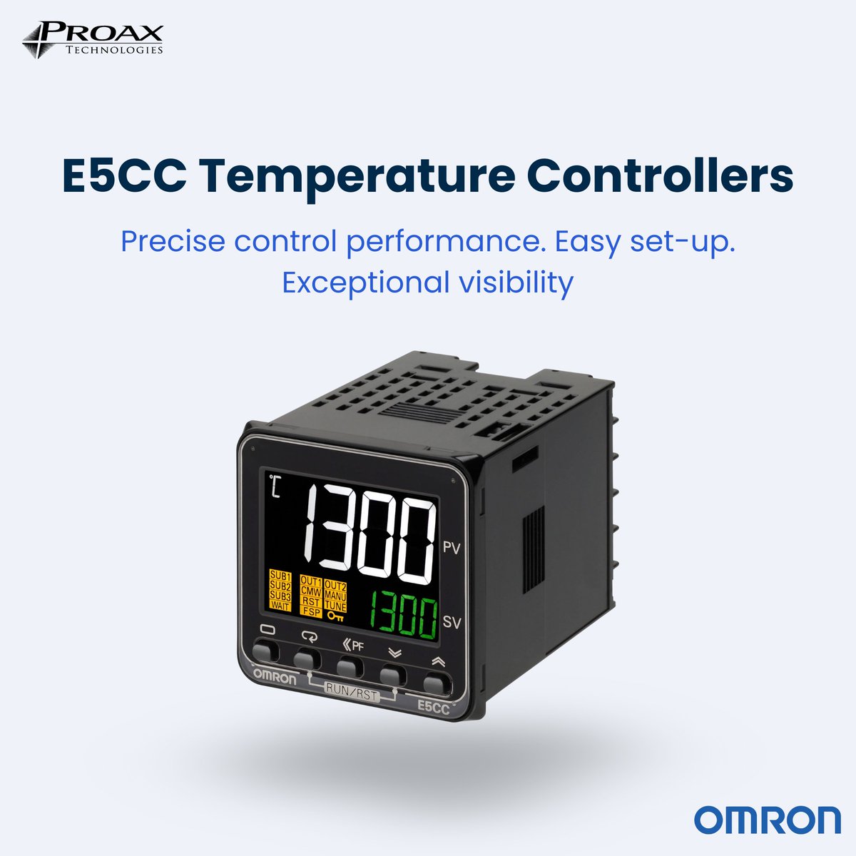 Elevate your manufacturing process with the E5CC Temperature Controller. Ensure precise temperature regulation, improved throughput, reduced downtime and improved product quality.

Learn more: hubs.li/Q03kl-M00