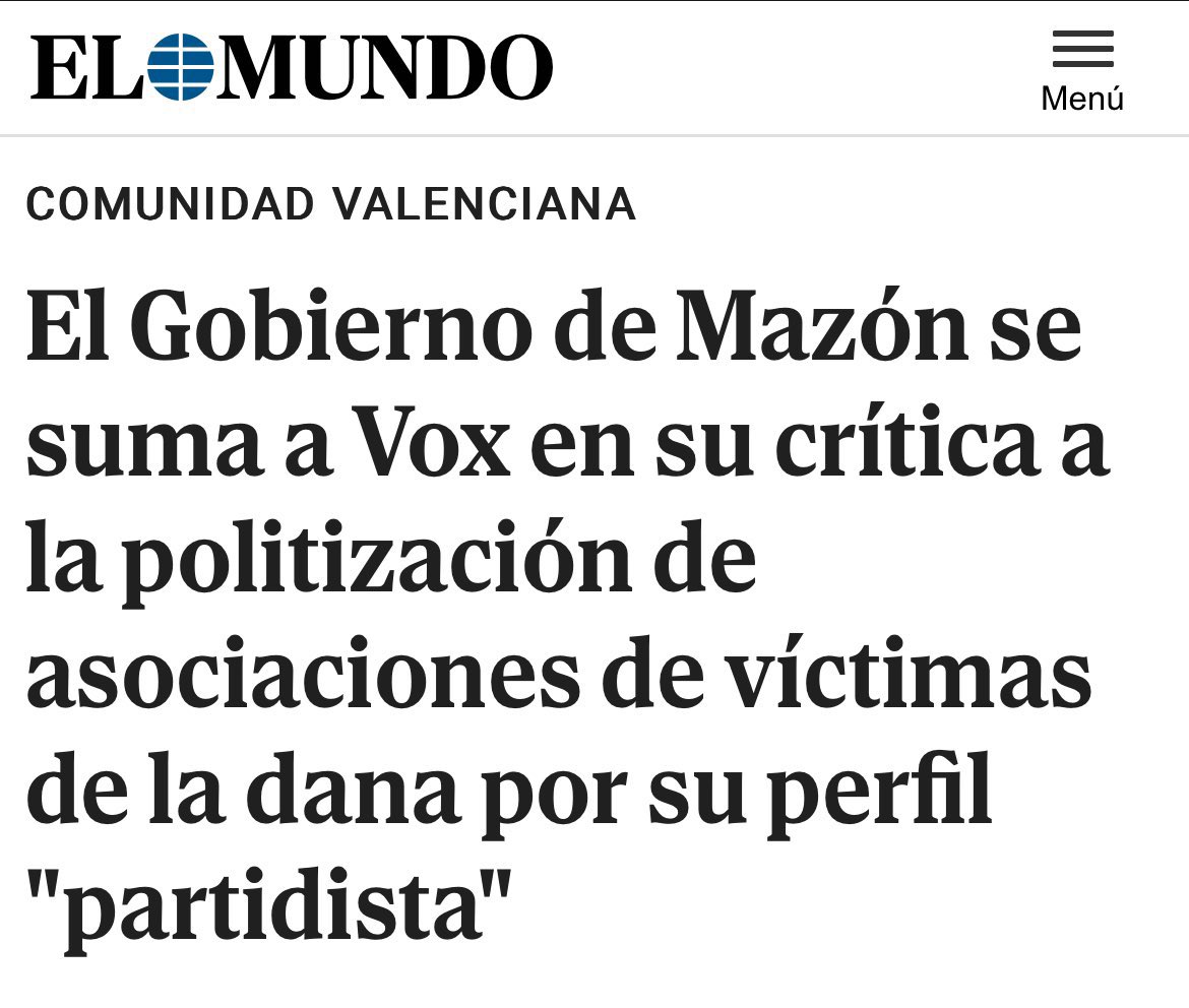 Associació Víctimes DANA 29 octubre 2024 (@victimesdana) on Twitter photo Quan la DANA va destrossar les nostres vides no va preguntar per religió, raça o afinitat política.
La humiliació diària als afectats per part de PP i VOX és inhumana. Quan la DANA va destrossar les nostres vides no va preguntar per religió, raça o afinitat política.
La humiliació diària als afectats per part de PP i VOX és inhumana.