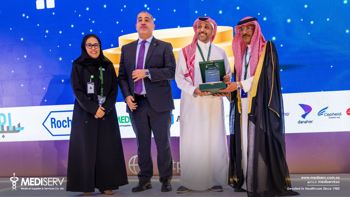 <a href="/MediServKSA/">MediServ</a> had the honor of participating as a Platinum Sponsor in The Trends and Innovations in Medical Laboratories, organized by the <a href="/SaudiMOH/">وزارة الصحة السعودية</a>, represented by the Center for Supportive Health Services, and graciously sponsored by His Excellency the Minister of Health, Mr.