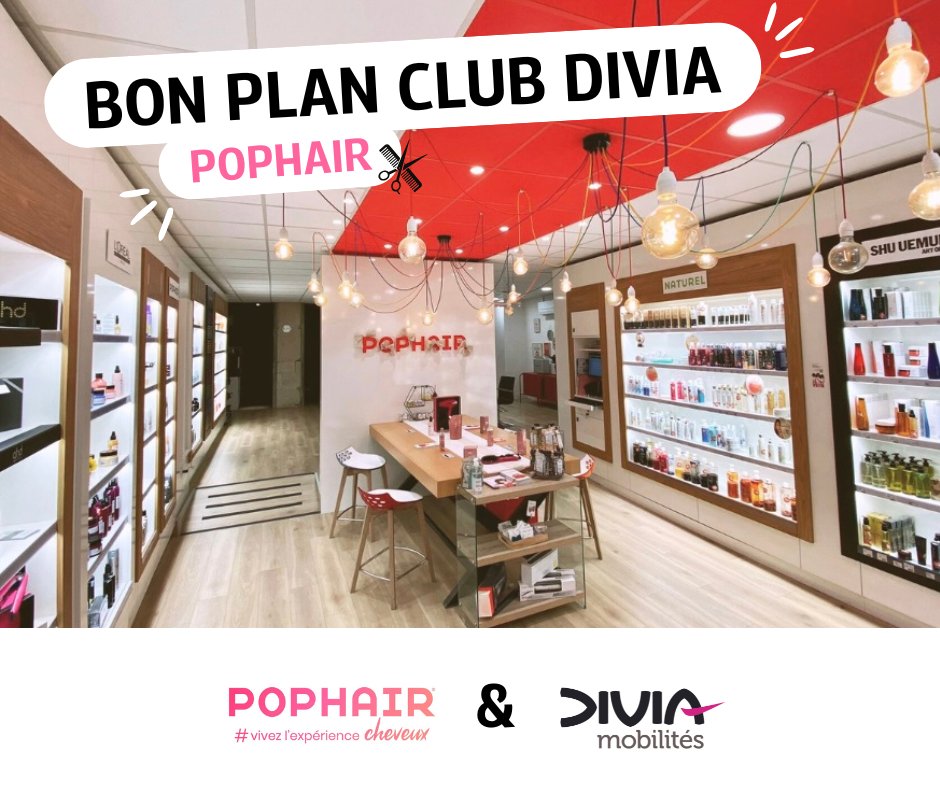 AVANTAGE CLUB DIVIA – POPHAIR DIJON

💇‍♀️ Envie de changer de style avec une nouvelle coupe de cheveux ?

🤩 Profitez de 15% de réduction sur toutes les prestations coiffure (hors pose d’extensions) et sur la boutique.

➡️ Plus d’infos : divia.fr/club-divia/les…