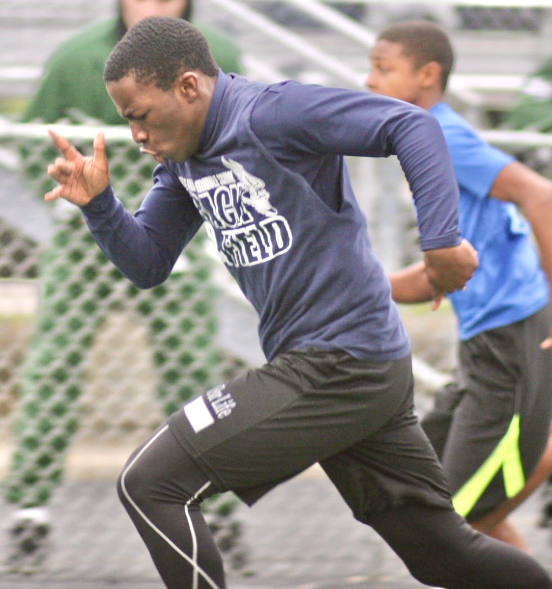 9 years ago at the Hunt TrackTown City Meet, Marcellus Moore ran 10.81 handheld in the 8th Grade 100m. The winner of the HS 100m ran 11.15 FAT. 

The following year Marcellus ran 10.40 FAT as a freshman. 

As a 15 year old sophomore, MM set the IL record running 10.31 FAT.