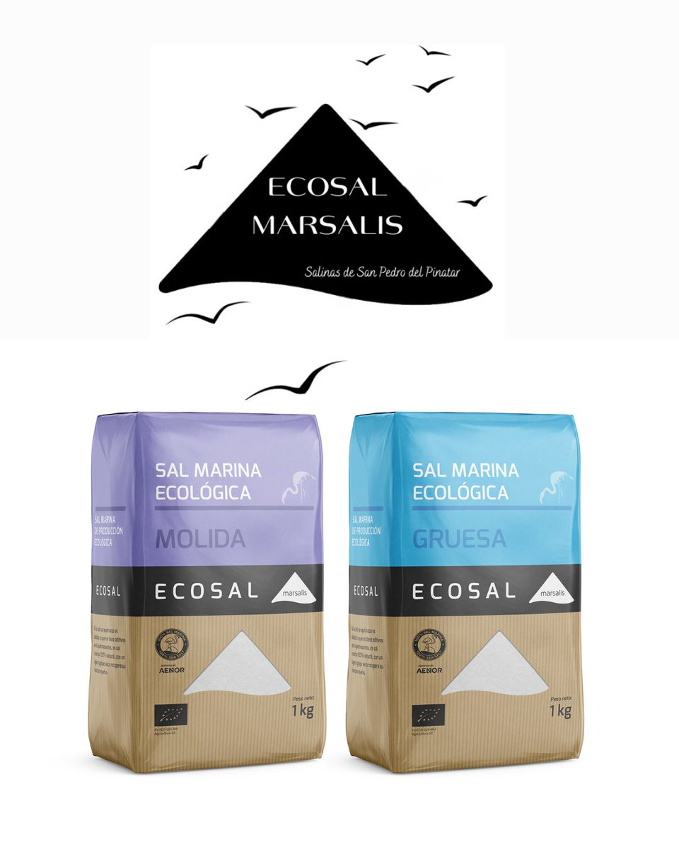 ¿Qué sal utilizas en tu cocina cada día?, te presentamos la mejor opción, ECOSAL MARSALIS, Sal 100% Marina y 100% Ecológica del Parque Regional de las Salinas de San Pedro del Pinatar, 100% Natural!!!