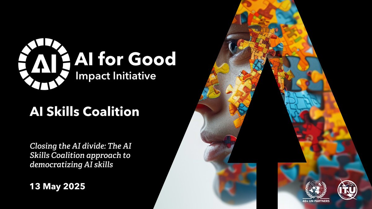 AI for Good πΊπ³ #AIforGood (@aiforgood) on Twitter photo Join the movement to bridge the #AI skills gap!
Discover how the #AIforGood AI Skills Coalition is democratizing AI education for all in this free and open webinar
π
13 May 2025 | π 14:00β15:00 CEST
π Online | Hosted by <a href="/ITU/">Intβl Telecommunication Union</a> Secretary-General Doreen Bogdan-Martin
π Register Join the movement to bridge the #AI skills gap!
Discover how the #AIforGood AI Skills Coalition is democratizing AI education for all in this free and open webinar
π
13 May 2025 | π 14:00β15:00 CEST
π Online | Hosted by <a href="/ITU/">Intβl Telecommunication Union</a> Secretary-General Doreen Bogdan-Martin
π Register