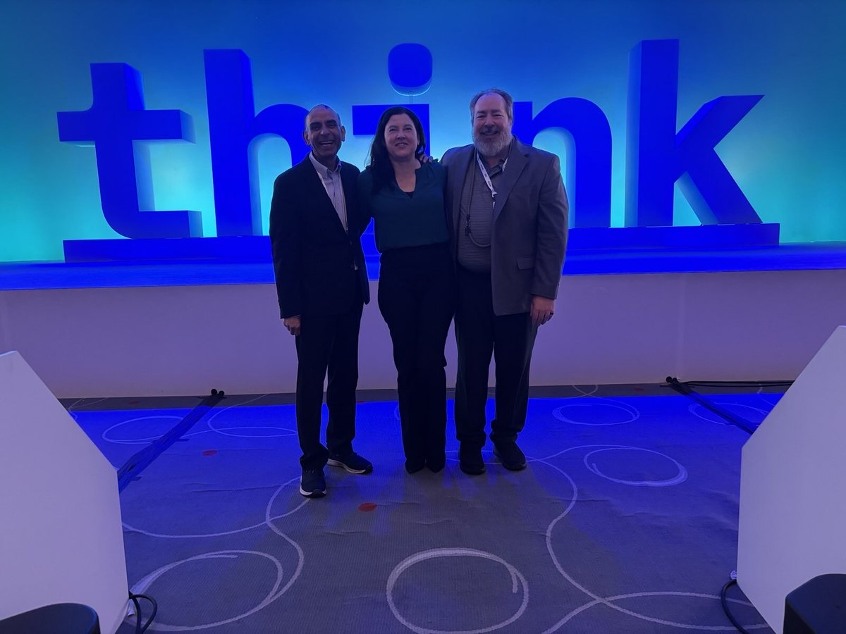 Starting Day 2 of ⁦<a href="/IBM/">IBM</a>⁩ #Think2025 with my friends ⁦<a href="/SanjMo/">Sanjeev Mohan</a>⁩ and Brad Schmmin