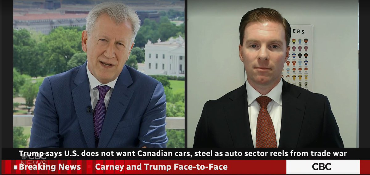 The auto industry was front and centre in discussions between Prime Minister Carney and President Trump. I spoke with Paul Hunter about the meeting and what it means for the integrated North American auto industry.

cbc.ca/player/play/vi…