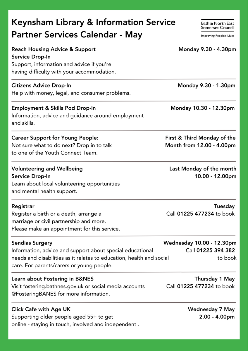 @Bath and North East Somerset Libraries tweet media