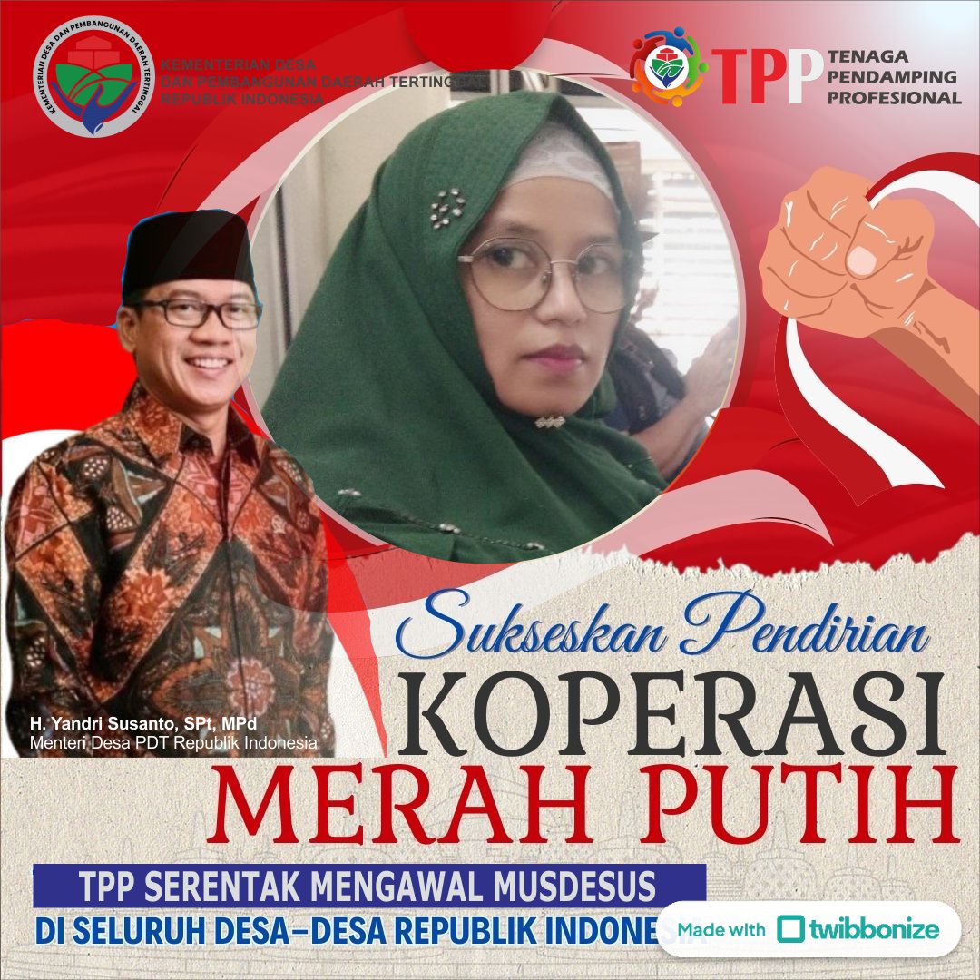 LailaTPP_1310's tweet photo. Sukseskan #MusdesusKMP
Tenaga Pendamping Profesional Siap mendampingi.
#TPPBersamaMenteriDesa
#TPPBersamaMenteriDesa
@prabowo
@YandriSusanto27
@ArizaPatria
@taufikmadjid71
@kemendespdt
@bpsdmkemendesa
@desapenusantara https://t.co/jFjfikVzB8