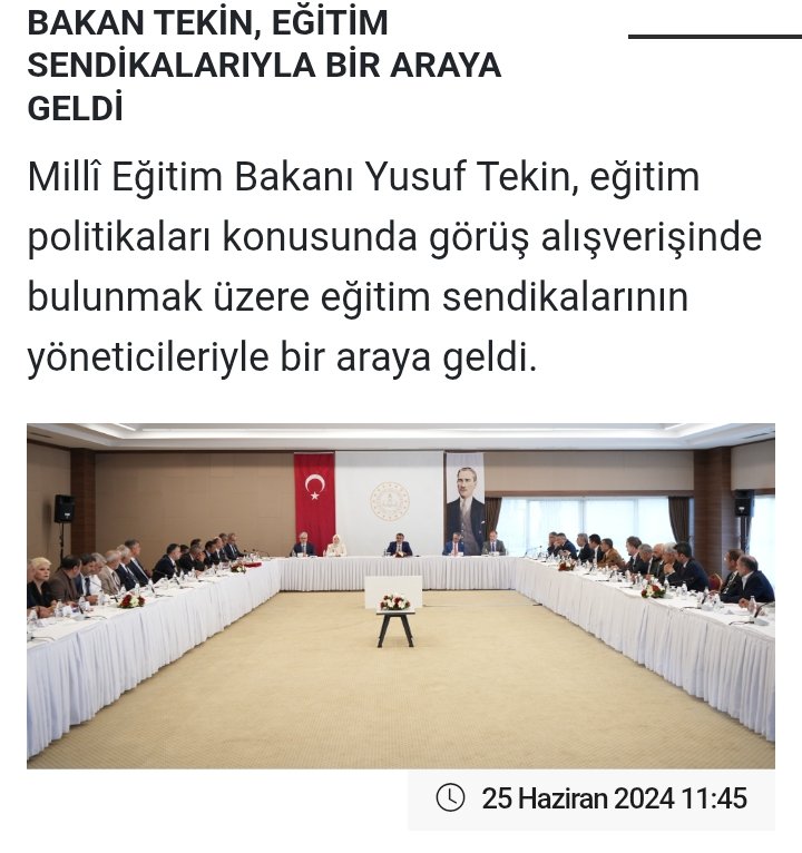 İl içi sıra tayin çalışmasının temeli bugün burada atılmıştır. Genel başkanlarının bile katılmadığı toplantıda -ki bazı ilk dört içindeki bazı sendika başkanları da boykot edip katilmamistir- Genel Başkanımiz <a href="/oguzozat/">Oğuz ÖZAT</a> il içi sıra tayin uygulanmasını bizzat talep etmiş, bakanlık