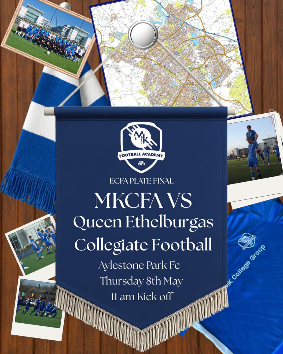 ℹ️ TOMORROW 

🏆 ECFA National Plate Final
📍 Aylestone Park FC
⏱️ 11am