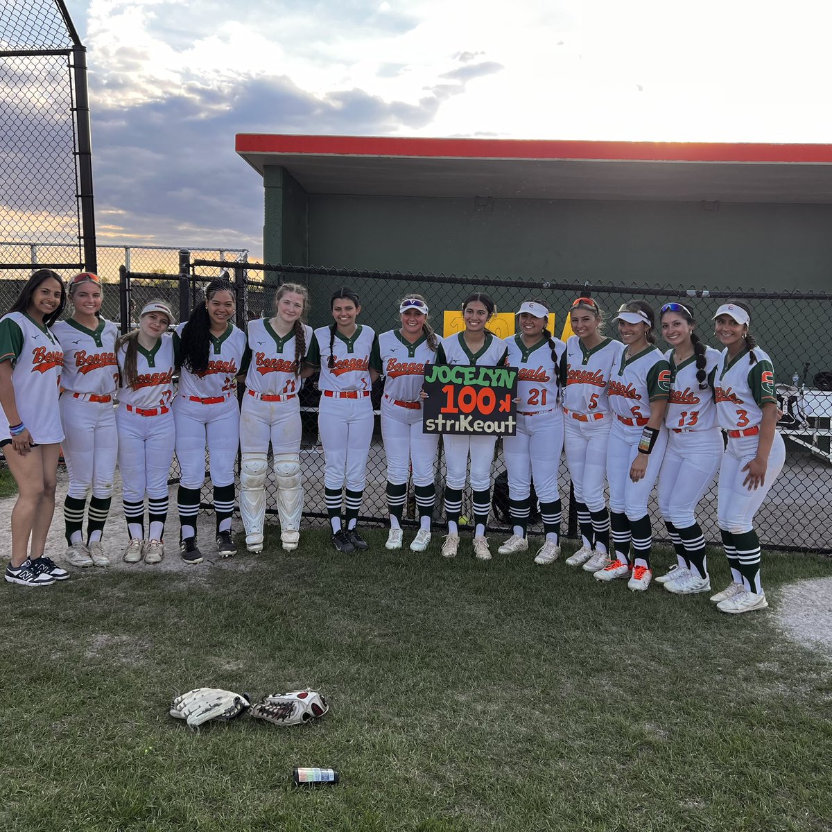 Cushard earned her 100th season strikeout last night bringing her total to 103! Congratulations Jocelyn! 🥎🧡💚