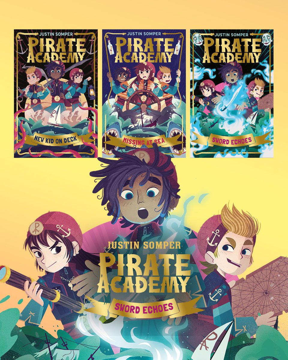 Beyond grateful for the swashbuckling support from my fab fellow authors for Pirate 🏴‍☠️ Academy. Huge thanks to <a href="/abielphinstone/">Abi Elphinstone</a> <a href="/MelTBessent/">Mel Taylor-Bessent</a> and <a href="/itschrissmith/">Chris Smith</a> for such generous feedback. We set sail with Book 3: Sword ⚔️ Echoes on May 29th.