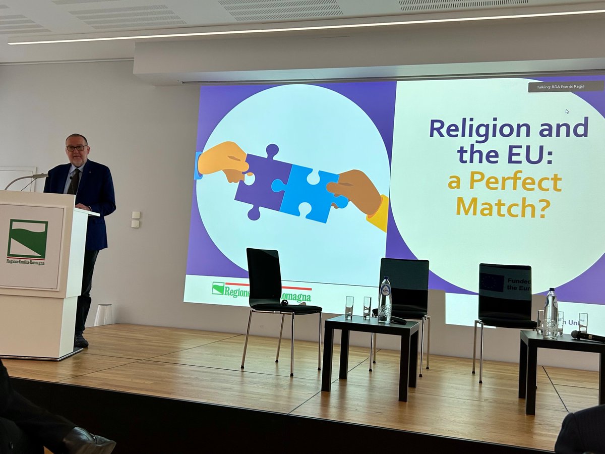 Today as introduction to the Roundtable "Religion and the EU" Alberto Melloni, Chairman of RESILIENCE-RI, on "The study of religion and policy making in Europe".

<a href="/albertomelloni/">Alberto Melloni</a>
<a href="/fscireIT/">FSCIRE - Fondazione per le scienze religiose</a>⁩ ⁦⁦#InfAI_eV⁩ <a href="/KULTheology/">Faculty of Theology and Religious Studies</a>⁩ ⁦<a href="/TUApeldoorn/">TU Apeldoorn</a> <a href="/EPHE_PSL/">École Pratique des Hautes Études - PSL</a> <a href="/VolosAcademy1/">Volos Academy</a> <a href="/AlbanianUniver1/">Albanian University "AU"</a>
