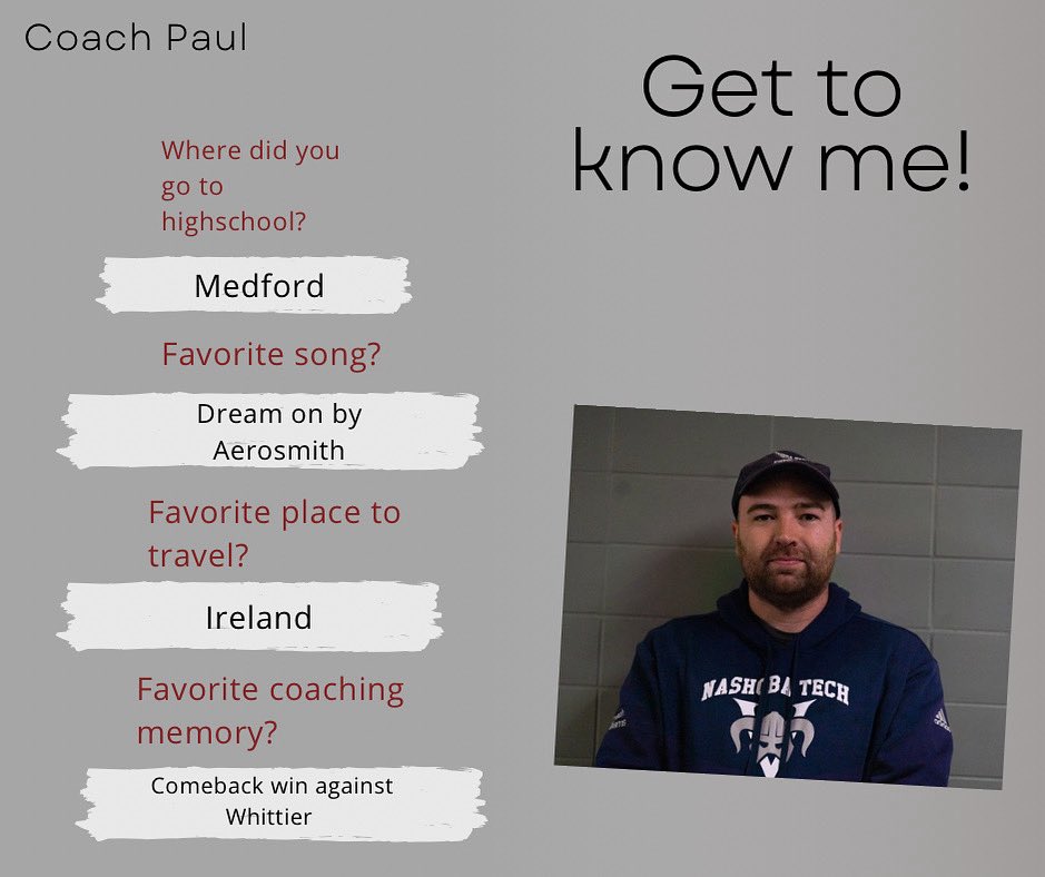 Assistant coaches week! 

Coach Paul is going into his third season with the Vikings as our game day operational manager.

He has coached multiple sports at different schools, as well as being a head coach. His ability to help us manage in game scenarios has been second to none.
