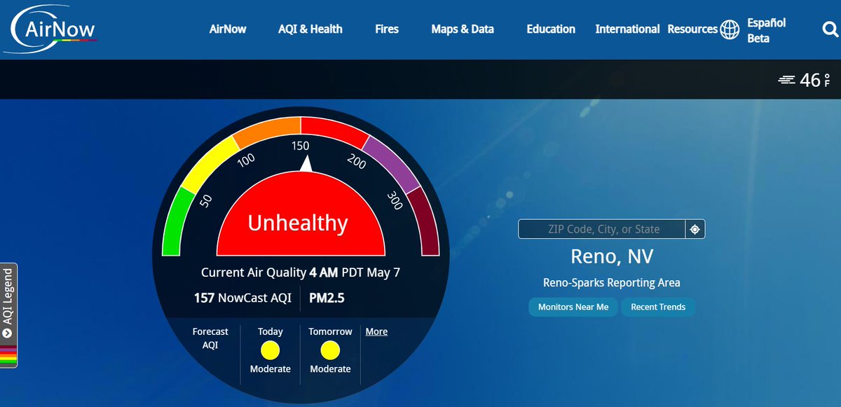You're waking up to UNHEALTHY air quality this morning in Reno due to the prescribed burns this week in Dog Valley, west of Reno. <a href="/EreinaReports/">EreinaPlunkett</a> will keep you updated all morning on <a href="/KRNV/">KRNV</a> and <a href="/fox11reno/">Fox Reno</a>