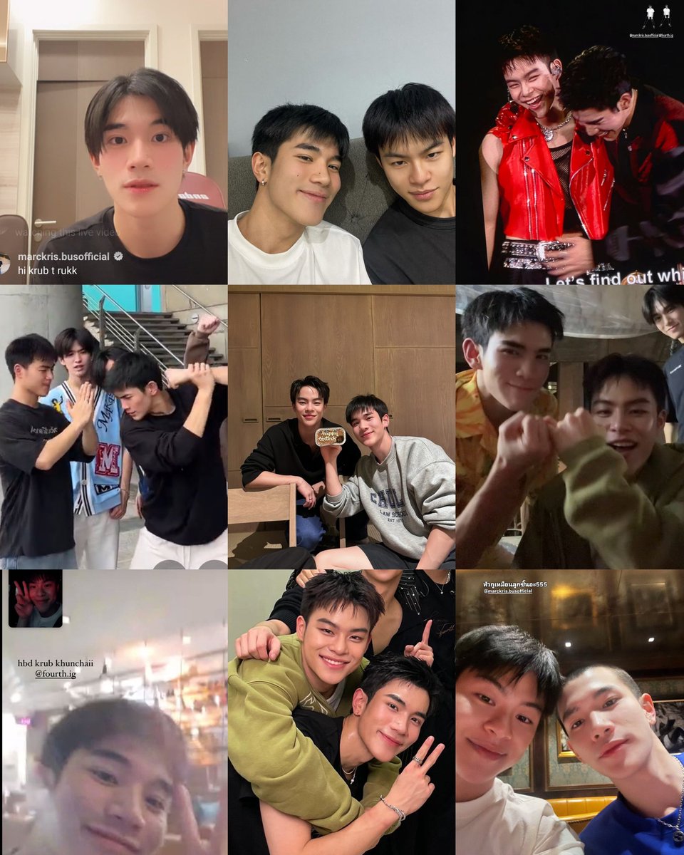 เขาเป็นpositive energy  
แล้วผมล่ะ
ไม่บอกมาหาเอง
ต้องง้อไหม
เลี้ยงข้าวก่อน
วันนี้ผมอยู่ที่เดียวกับคุณนะ
เดี๋ยวแบ่งผมให้
กลับมาเป่าเค้กของคุณด้วย
วันเกิดโฟ้ดมาร์คไม่ได้ไป
โฟ้ดโทรชวนไปกินข้าว
แม่กับป๊าอยากเจอโฟ้ด เดี๋ยวพาไปเจอ
น้องโฟ้ดน่ารักมาก
ที่รักมาช้านะครับ

#คริสถึงโฟร์ท