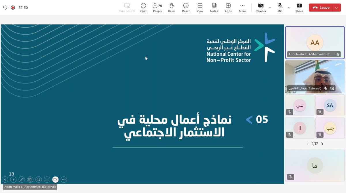 مجلس الجمعيات الأهلية بمنطقة مكة المكرمة (@nacj_sa) on Twitter photo أقام #مجلس_الجمعيات_الأهلية_بمنطقة_مكة_المكرمة وبالتعاون مع <a href="/ncnp_sa/">المركز الوطني لتنمية القطاع غير الربحي</a>، لقاءً إثرائيًا حول #الاستثمار_الاجتماعي، بهدف تعزيز الأثر التنموي المستدام للجمعيات الأهلية في المنطقة. 🌍 أقام #مجلس_الجمعيات_الأهلية_بمنطقة_مكة_المكرمة وبالتعاون مع <a href="/ncnp_sa/">المركز الوطني لتنمية القطاع غير الربحي</a>، لقاءً إثرائيًا حول #الاستثمار_الاجتماعي، بهدف تعزيز الأثر التنموي المستدام للجمعيات الأهلية في المنطقة. 🌍