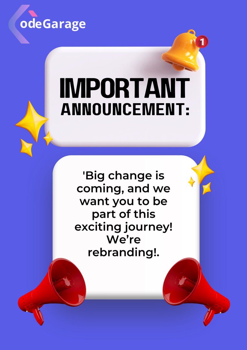 CodegarageA's tweet image. Exciting News: A Bold New Direction for Our Company!
We’re thrilled to announce that our company is undergoing an exciting transformation! After years of providing software development services, we’re rebranding to focus on leading Tech Remote Job Agency
#TechTalent #RemoteJobs