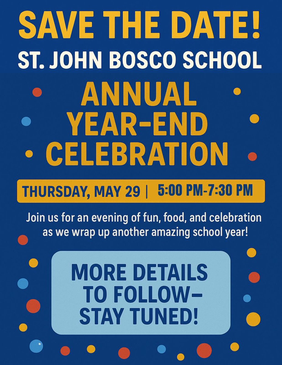 Hey there Bosco community, come and celebrate our year with us!