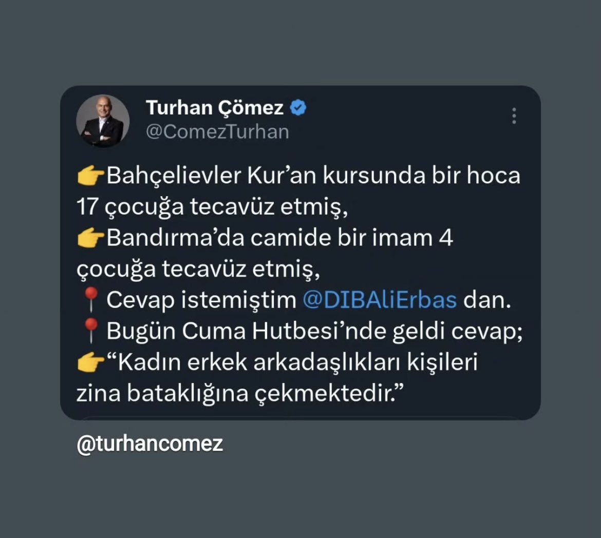 Ve insanlar ısrarla çocuklarını cemaatlere, kuran kurslarına göndermeye devam ediyor! 

Kendiniz öğrenin evinizde kendiniz öğretin! Görüyorsunuz ki bu iktidar sapıkları koruyor, kolluyor!